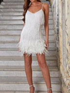 Evelyn | Luxe Sequin Fringe Mini Dress