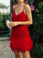Evelyn | Luxe Sequin Fringe Mini Dress