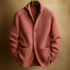 Men's Lightweight Ribbed Wool Cardigan