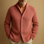 Men's Lightweight Ribbed Wool Cardigan
