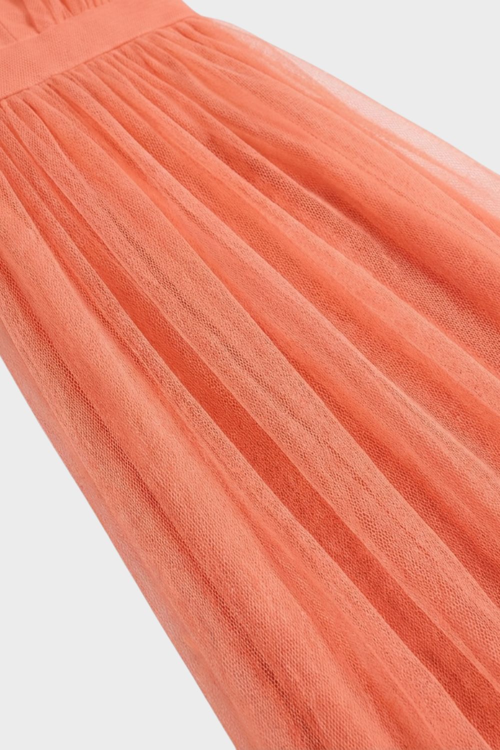 Women's V-Neck Tulle Maxi Dress