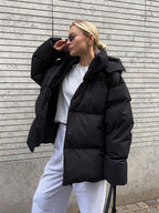Women's Oversize Hooded Puffer Jacket