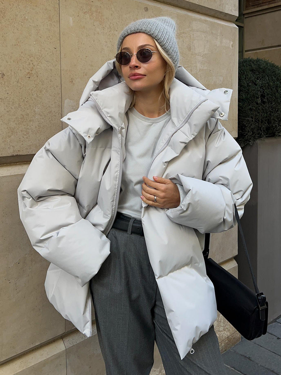 Women's Oversize Hooded Puffer Jacket