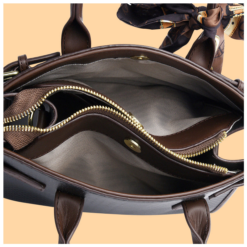 The Christy 3-Compartment Vegan Leather Handbag