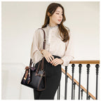 The Christy 3-Compartment Vegan Leather Handbag