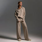 Women's Oversized Polo & Wide-Leg Trouser Set