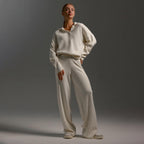 Women's Oversized Polo & Wide-Leg Trouser Set