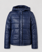 Women's Oversized Hooded Puffer Jacket – Zip Front