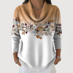 Alora floral jumper with soft neckline
