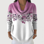 Alora floral jumper with soft neckline