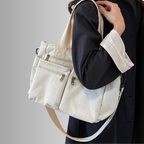 Women's Corduroy Shoulder Tote Bag