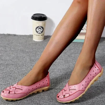 Breathable Leather Cushioned Loafers