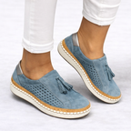 Women's Tassel Suede Slip-On Loafers