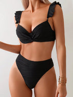 Women's Twist Front Bikini Set – Push-Up