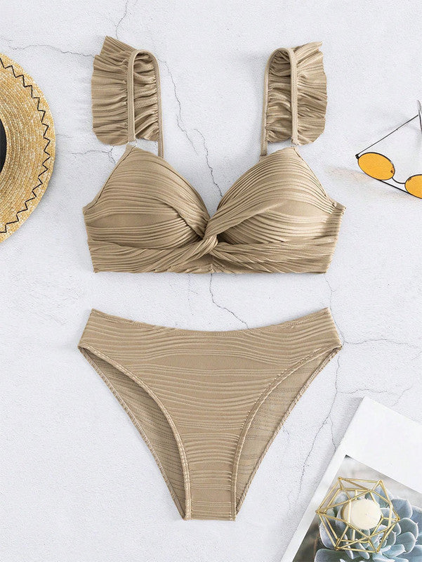Women's Twist Front Bikini Set – Push-Up