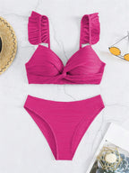 Women's Twist Front Bikini Set – Push-Up