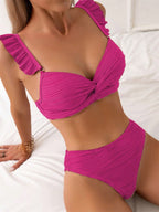 Women's Twist Front Bikini Set – Push-Up