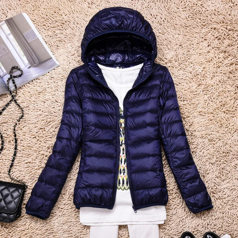 Women's Featherlight Hooded Down Jacket – Packable
