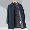 Men's Duck Down Padded Trench Coat