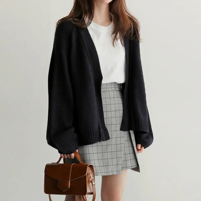 Isla | Classic Open Front Chunky Knit Cardigan