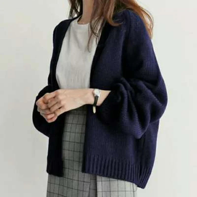 Isla | Classic Open Front Chunky Knit Cardigan