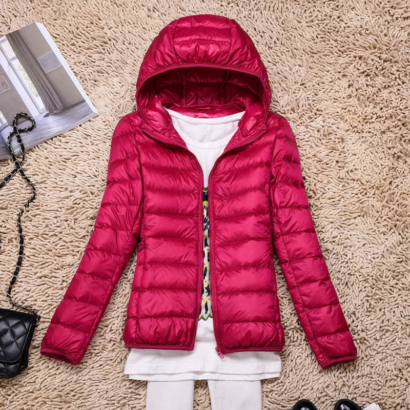 Women's Featherlight Hooded Down Jacket – Packable
