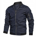 Men's Zip Front Bomber Jacket
