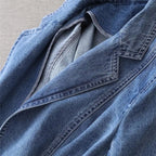 Women's Fitted Denim Blazer – Single Button