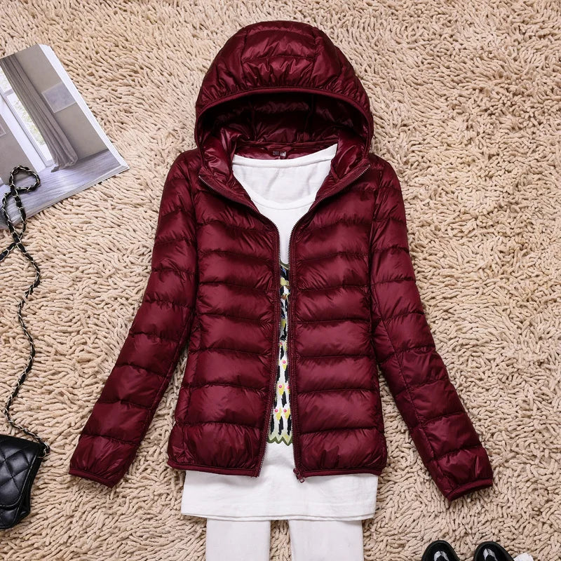 Women's Featherlight Hooded Down Jacket – Packable