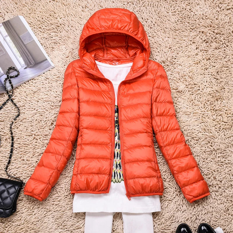 Women's Featherlight Hooded Down Jacket – Packable