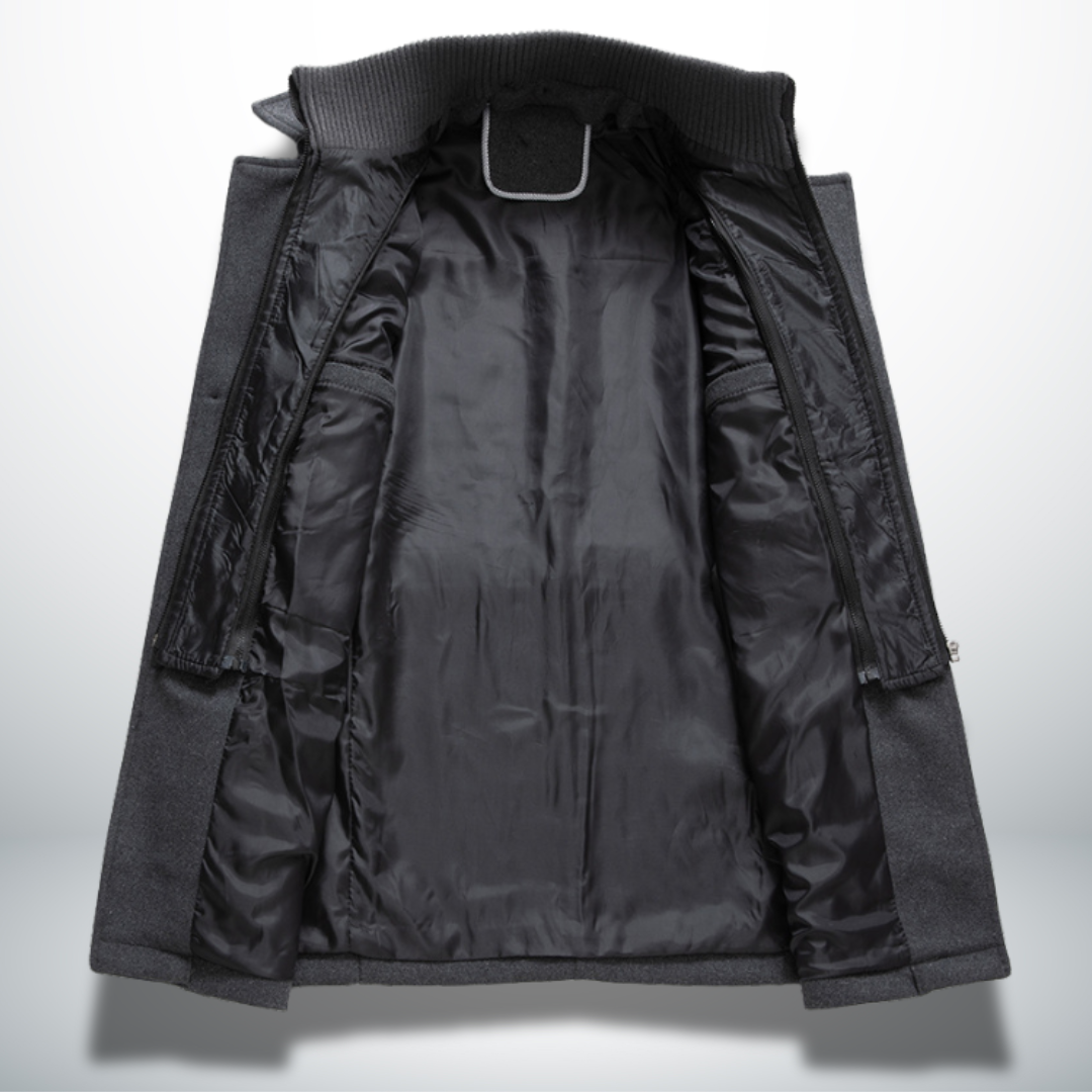 Men's Slim Fit Wool Blend Winter Coat