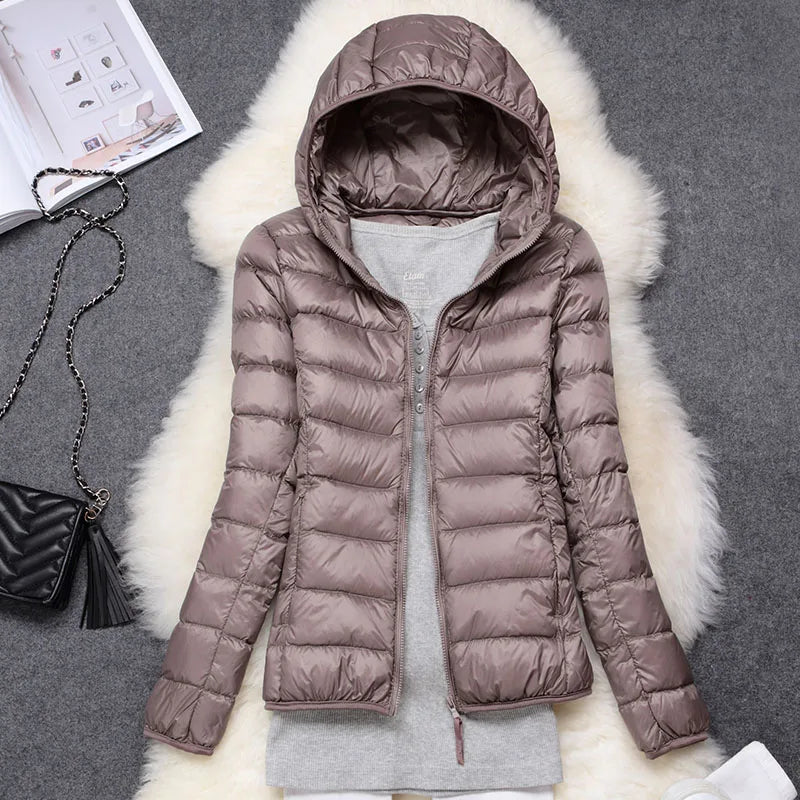 Women's Featherlight Hooded Down Jacket – Packable