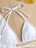 Women's Solid Bikini Top – Padded European Style