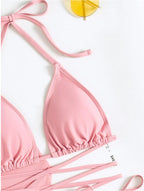 Women's Solid Bikini Top – Padded European Style