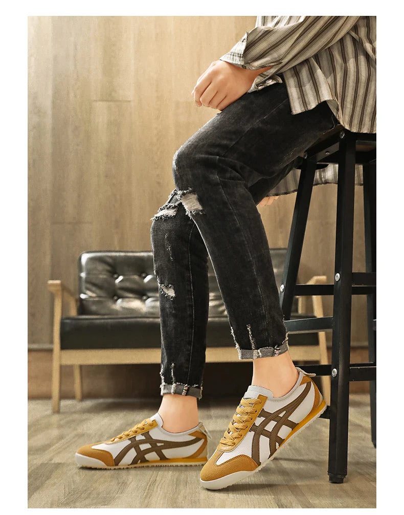 Men's Retro Suede Trim Sneakers