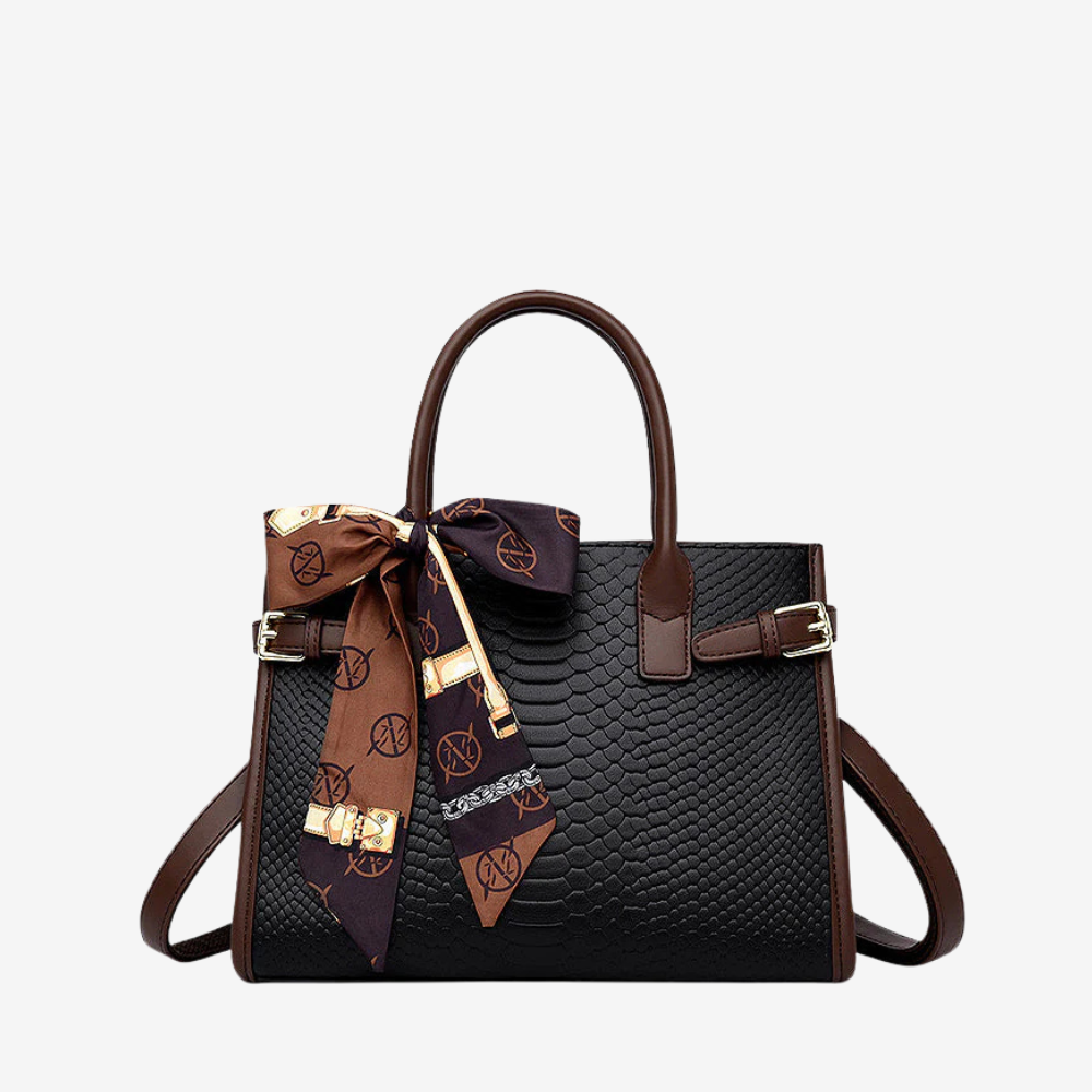 The Christy 3-Compartment Vegan Leather Handbag