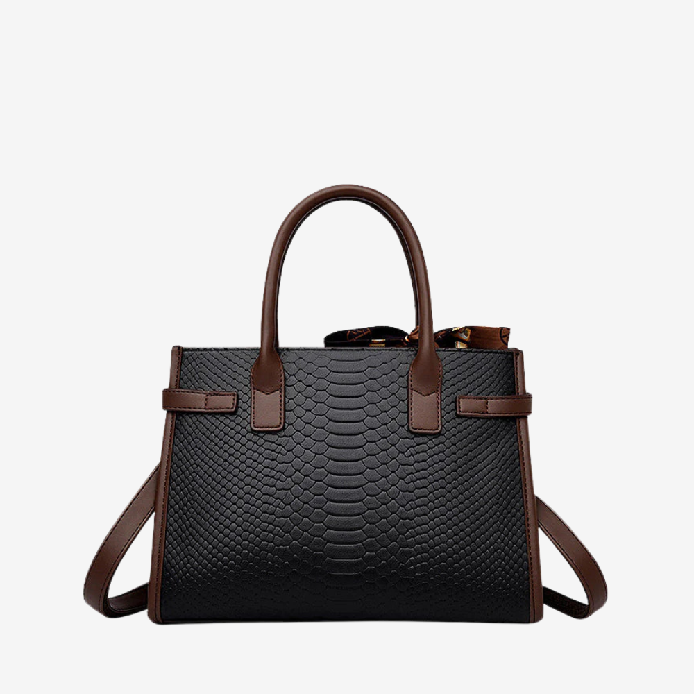 The Christy 3-Compartment Vegan Leather Handbag