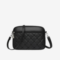 The Erica Silver-Tone Vegan Leather Crossbody Bag