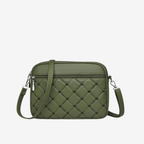 The Erica Silver-Tone Vegan Leather Crossbody Bag