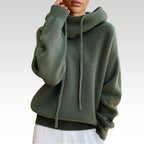 Charlotte Women's Merino Wool Turtleneck Hoodie