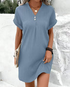 Women's A-Line V-Neck Mini Dress