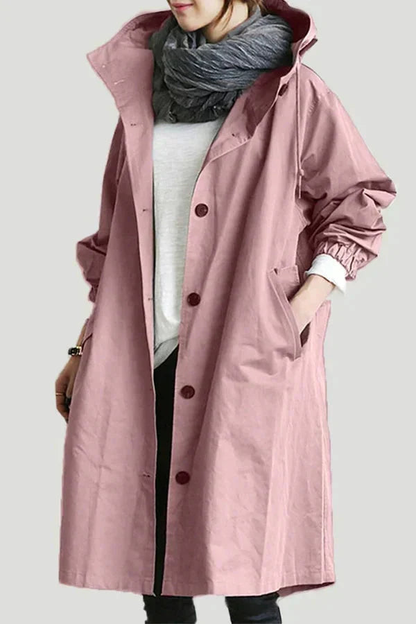 Evelyn | Oversize Hooded Waterproof Raincoat