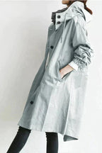 Evelyn | Oversize Hooded Waterproof Raincoat