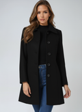 Women's Single-Breasted Notched Lapel Trench Coat