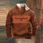 Men's Zip-Up Knit Sweater