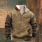Men's Zip-Up Knit Sweater