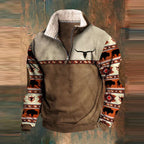 Men's Zip-Up Knit Sweater