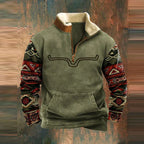 Men's Zip-Up Knit Sweater