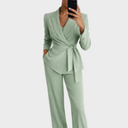 Sophia | Wide Leg Two-Piece Trouser Suit