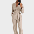 Sophia | Wide Leg Two-Piece Trouser Suit